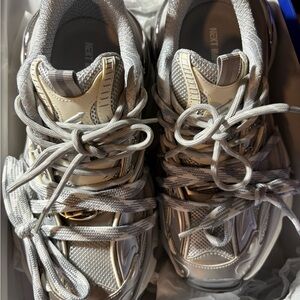 Silver Women's Fashion Sneakers